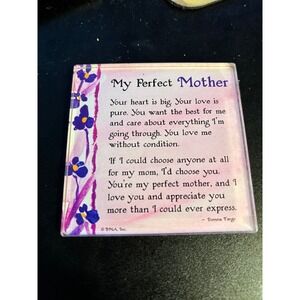 3" Mom Locker Fridge Magnet Acrylic Joy Poem My Perfect Mother
